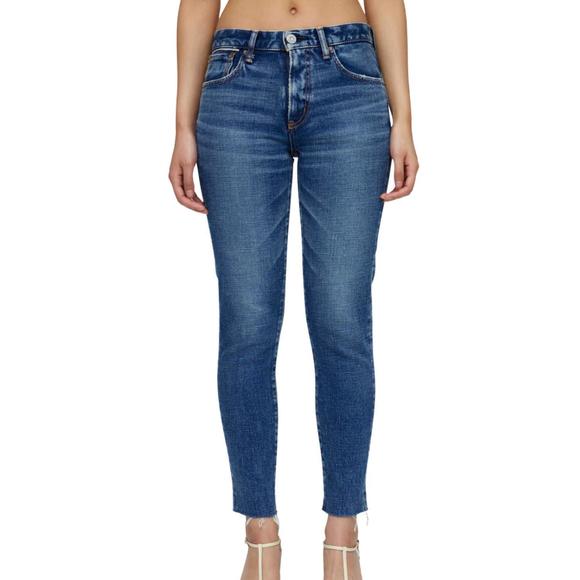 NEW MOUSSY caledonia skinny jeans in blue - Picture 1 of 4